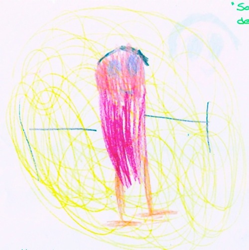 "Sou eu dentro da bola de energia"