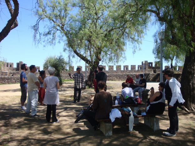 O Mestre Wu a explicar os movimentos